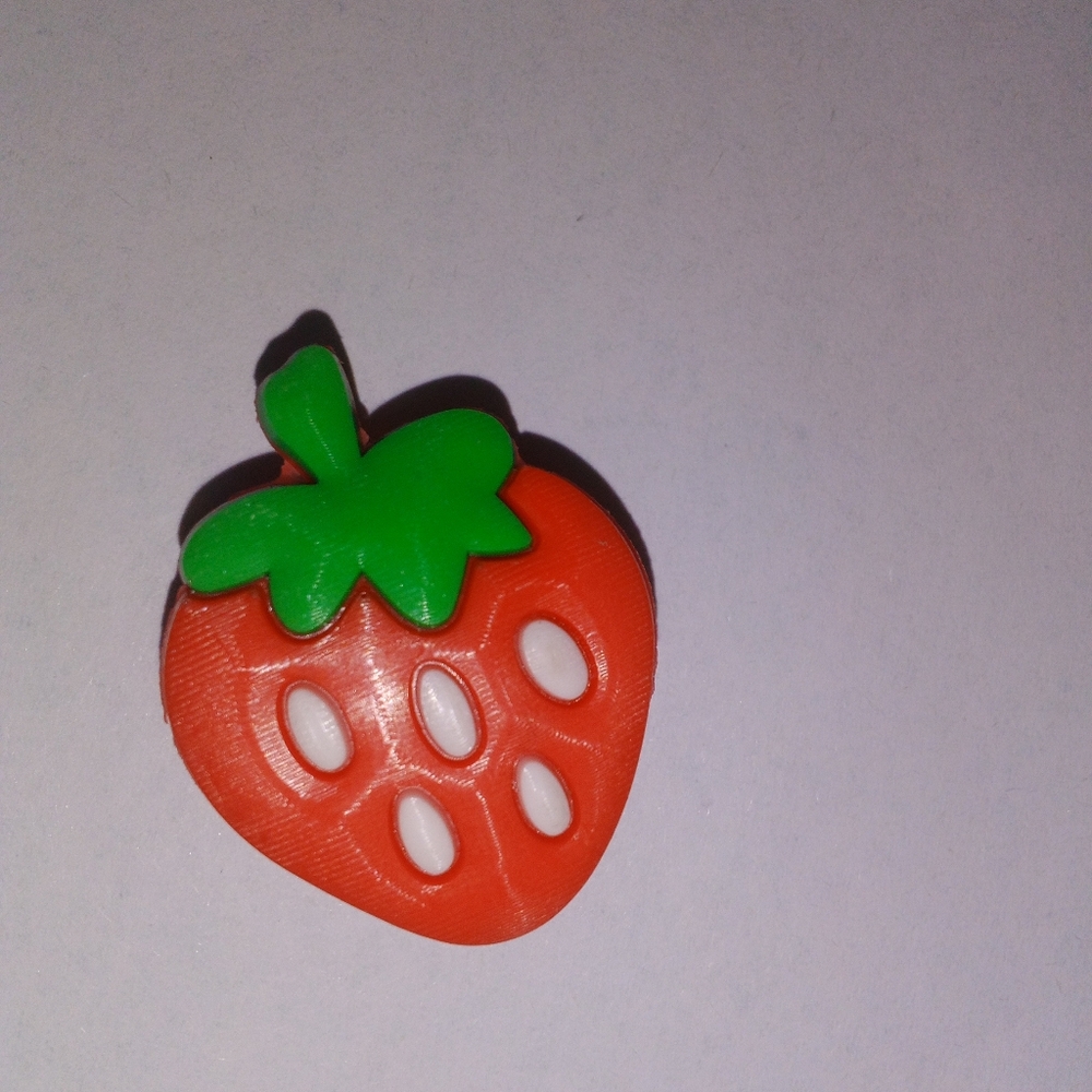Strawberry Shaped Shoe Charm